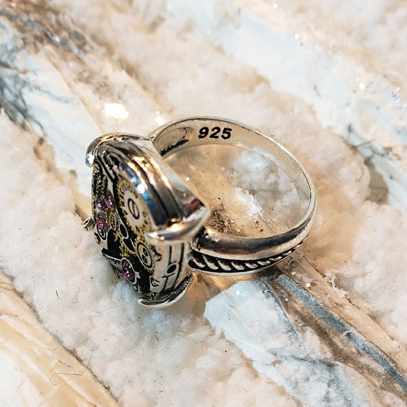 Steampunk 925 Gears Cosplay Fashion Jewelr… - Picture 4 of 6